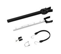 KQFCAZRE Support Moteur Hors-Bord Support Acier Réglable Fixation Tête Composite Support Moteur Adapté pour Transport Moteur Hors-Bord Navigation Pêche, Noir