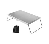 KQFCAZRE Table de Camping Miniature Polyvalente avec Sac de Transport pour Jardin et Barbecues, Argent