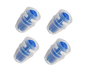 KQFCAZRE Valve de Morsure de Rechange en 4 Pièces, Gaine de Rechange pour Embout Buccal et Capuchon Anti-poussière, Embout Portable en Matériau Souple pour La