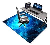 KQIEJUY Tapis de Chaise Gaming Antidérapant Protège Le Sol, 90 x 110 cm Tapis Chaise de Bureau, Tapis de Sol Bureau Tissu, Tapis de Sol pour Bureau Plancher de Bois, Tapis de Protection en carrelage