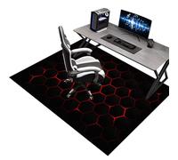 KQIEJUY Tapis de Chaise Gaming, Tapis Chaise de Bureau Gaming, Tapis de Protection de Sol pour Sols Durs, Protection de Sol pour Chaise de Bureau, Tapis de Sol pour Fauteuil, antidérapant 90 x 120 cm