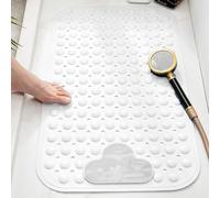 KQIEJUY Tapis de Douche antidérapant pour l'intérieur de la Douche Tapis de Douche antidérapant Tapis de Douche en Caoutchouc Tapis de Baignoire Anti-dérapant Tapis de Bain antiderapant 120 x 80 cm