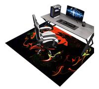 KQIEJUY Tapis de Sol Bureau, Tapis Chaise de Bureau Gaming, Tapis de Sol pour Fauteuil, Tapis de Protection pour Sols Durs, Tapis Protecteur de Sol pour Fauteuils de Gaming à Domicile 140 x 180 cm