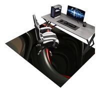 KQIEJUY Tapis de Sol Bureau, Tapis Chaise de Bureau Gaming, Tapis de Sol pour Fauteuil, Tapis de Protection pour Sols Durs, Tapis Protecteur de Sol pour Fauteuils de Gaming à Domicile 140 x 180 cm
