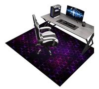 KQIEJUY Tapis de Sol Bureau, Tapis Chaise de Bureau Gaming, Tapis de Sol pour Fauteuil, Tapis de Protection pour Sols Durs, Tapis Protecteur de Sol pour Fauteuils de Gaming à Domicile 150 x 180 cm
