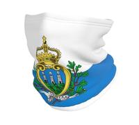 KQISANGM Cache-Cou Multifonctionnel Fantaisie Avec Drapeau De Saint-Marin Écharpe Tubulaire Élastique Bandana Cagoule Tour De Cou Coupe-Vent Pour Hommes Femmes Et Unisexe