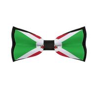 KQISANGM Nœud Papillon Pré-Noué Réglable Pour Homme Idéal Pour Les Fêtes Les Banquets Et Les Mariages Imprimé Drapeau Du Burundi Coloré Style Smoking Classique Et Formel Pour Hommes Et Garçons