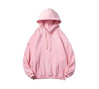 KQIVAM 2025 Unisexe Sweat à Capuche Homme Vêtements de Mode Hommes/Femmes Hoodie Manches Longues Col Rond Pull à Capuche Couleur Unie Sweat Shirt Léger Casual Sweats One Piece Pullover