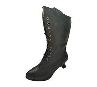 KQIVAM Bottes De Neige Femme Hiver Randonnée Femme De Neige Fourrure Doublé Chaud Outdoor Bottes Fermeture Décontracté Chaussures Extérieur Antidérapant Femmes Couleur Unie Style rétro