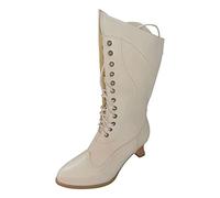 KQIVAM Bottes De Neige Femme Hiver Randonnée Femme De Neige Fourrure Doublé Chaud Outdoor Bottes Fermeture Décontracté Chaussures Extérieur Antidérapant Femmes Couleur Unie Style rétro