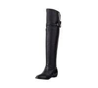 KQIVAM Bottes Mollets Larges Femme Cowboy Western Bottes pour Femme Vintage Élégant Confortable Chic Chaussures Bottines à Plateforme Rétro Bottines Décontractées à la Mode Classique Boots