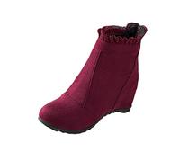 KQIVAM Bottines A Talons Femme Bottes Cheville Femme Santiag Botte De Cowboy Confort Chic Boots Élégantes Chaussures Western Vintage Pour Femmes Décontracté Grande Taille Chelsea Bottes