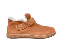 KQIVAM Bottines pour Femme Bottes de Neige Fourrure Doublé Chaud Outdoor Hiver Imperméable Mi-Mollet Bottes avec Fourrure Les Loisirs Bottines de marche à Talons Plats bas Style rétro,Décontracté