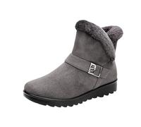 KQIVAM Chaussons Bottes Femme hiver Bottes haute de Neige Femme Bottines Hiver Fourré Chaude Plats Confort Bottines Casual Chaussures Classiques Extérieur Thermique Antidérapant Hiver Boots