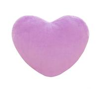 KQIVAM Coussin Coeur Violet Décoratif Peluche 20CM