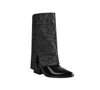 KQIVAM Cuissardes Femme Sexy Bottes Chelsea Femme Bottes à plateforme Femmes Boots Talons Hauts Sexy Style Western Confort Chic Boots Élégant Mode Chaussures Classiques Décontracté Tendance