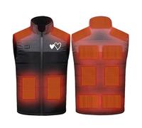 KQIVAM Gilet Chauffant, Veste Chauffante Homme Femme, Blouson Chauffant avec Chargment USB, 3 Niveau de Chauffant, 11 Zones Chauffante, Hiver extérieur Vêtement pour Ski Pêche Plein Air Blouson