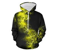 KQIVAM Homme Impression 3D Numérique Cool Sweat-Shirt à Capuche Manches Longues Printemps Automne Sweat à Capuche Hoodies de Sport Sweat Homme Capuche Léger Crewneck Pullover Hooded Sweathirts