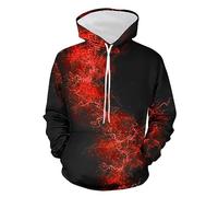 KQIVAM Homme Impression 3D Numérique Cool Sweat-Shirt à Capuche Manches Longues Printemps Automne Sweat à Capuche Hoodies de Sport Sweat Homme Capuche Léger Crewneck Pullover Hooded Sweathirts