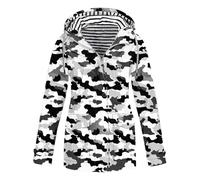 KQIVAM Imperméables Vestes Pour Femme Coupe-Vent Chaud Grande Taille Épais Manteau Vestes De Randonnée Anti-Pluie Vêtements D'Extérieur Trench Coat Femme Chic Légère et Imperméable Automne Hiver