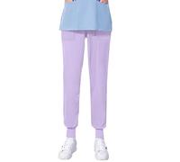 KQIVAM Pantalon Medical Femme Hopital Clinique Taille Elastique Pantalon Infirmiere de Travail Femme Blanc Clinique Hopital Tenue Aide Soignante Professionnelle Tenue Infirmiere