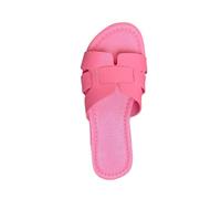 KQIVAM Sandales Plates Femmes Été Mule Femme Confortable Claquettes été Confortables Chaussons Pantoufles Antidérapantes Sabots Mules Chaussures de Marche de Plage en Plein Air Maison Piscine