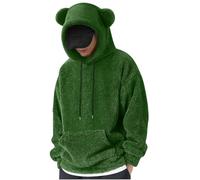 KQIVAM Unisexe Couverture Portable Sweat à Capuche Pilou Pilou Homme | Pull à Capuche pour Adultes avec Poche Kangourou Vêtements de détente doublés Sherpa Doux Sweat Polaire Homme Sweatshirts