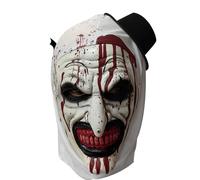 KQLHLHDYZ Masque Halloween Adulte Terrifier, Art The Clown Effrayant Avec Chapeau, Masque d'Horreur en Latex pour Adultes