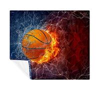 KQNZT Couvertures et jetés, Couverture Douce, Couverture Polaire, Confortable et Confortable pour Toutes Les Saisons,Basket-Ball Art Sport