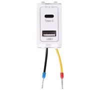 Kquepo Adaptateur Secteur de Charge pour Téléphone USB Type-C à Double Port 220V Prise 5V 2.1A Module D'Alimentation Transformateur Chargeur