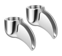 Kquepo Lot de 2 becs individuels porte-filtre pour machines à café, buse de déviation pour machine à expresso A de 58 mm