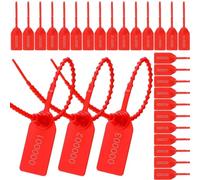 Kquepo Lot de 300 sceaux de manipulation en plastique - Serre-câbles numérotés - Étiquettes de sécurité - Auto-verrouillage jetable - 250 mm