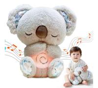 KQWVZ Koala Apaisant avec Lumières Musicales et Mouvement de Respiration Rythmique, Peluche Apaisante Koala Qui Respire, Jouet pour Bébé 0 Mois+