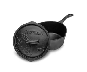 KR2 Gietijzeren Steelpan met deksel (2 liter)