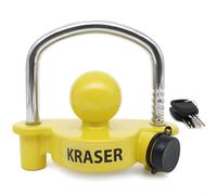 Kr815 Antivol Remorque Et Caravane Pour Attelage,Verrouillage Haute Sécurité,Très Visible Et Dissuasif. Efficace Contre Le Vol,Pratique À Utiliser Et Testé Par Des Milliers D¿Utilisateurs