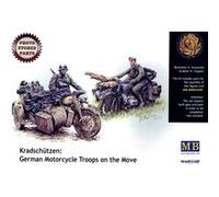 Kradschutzen : Troupes À Motocyclette Allemandes En Mouvement - Master Box Mb3548-Master Box