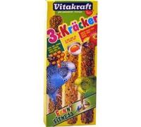 Kräcker Trio-Mix Miel Sésame/Abricot Figue/Œuf Graines De Graminées Perruches P/3 - Vitakraft G