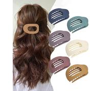 Kraeoke Lot de 6 barrettes à cheveux pour femme - En forme de bec de canard - Maintien solide - Plat - Pour femme