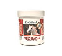 Kräuterhof Baume pour cheval Gel de massage chauffant extra fort aux extraits de feuilles de vigne rouge et de châtaignier 100 ml