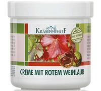 Kräuterhof Lot de 5 boîtes de crème à la feuille de vigne rouge, 5 boîtes de 250 ml