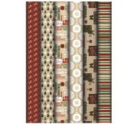 Kraft brun 60g, 2x0,7m 60rlx Ass. Noël - Assortiment