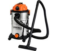 KRAFT DELE Aspirateur Eau et Poussières 30L Inox Fonction Soufflante