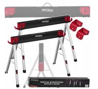 kraft&dele Sägebock 500 kg Clappable Set 2 Pièces Métal Werkbank Unterstellbock