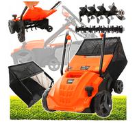 KRAFT DELE Verticulteur Électrique 2400 W 32 cm 40 L 2 Rouleaux