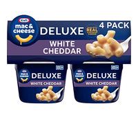 Kraft Deluxe Easy Mac Lot de 4 macaronis au fromage au cheddar blanc
