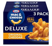 Kraft Deluxe Mac & Cheese Dinner Lot de 3 boîtes Cheddar Original 14 oz