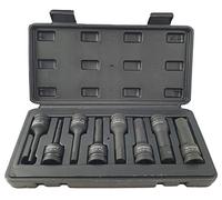 Kraft Jeu de 8 douilles hexagonales pour visseuse à percussion 1/2 "