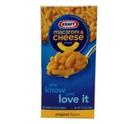 Kraft Mac & Cheese 3-Pack, 206 grammes chacun, dîner gastronomique original au fromage, repas instantané, cuisine américaine, macaroni au fromage - Le repas entièrement américain!