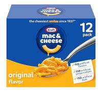 Kraft Original Macaroni au fromage et macaroni au fromage, paquet de 12 carats, boîtes de 205,5 g