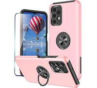 KRAFTCARE Pour Samsung A13/A04S Cas Avec Bague De Béquille Et Protecteur D'écran, Antichoc Et Anti-rayures 360 ° Support De Bague Magnétique Stand Couverture De Téléphone Pour Samsung Galaxy A13